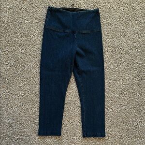 High-Waisted Dark Blue Women's Jeans